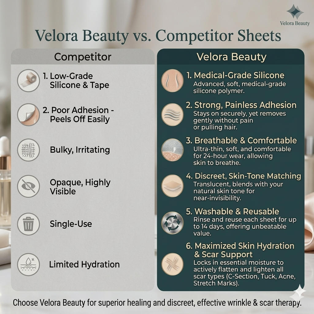 Velora Beauty® - Silicone Wrinkle Sheets